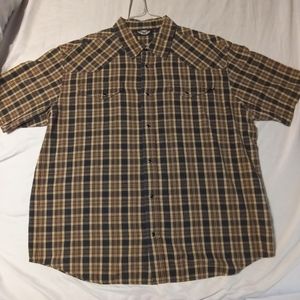 Harley Davidson Casual Plaid Shirt